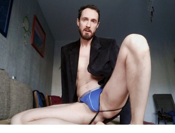 In suit and jockstrap photo 3